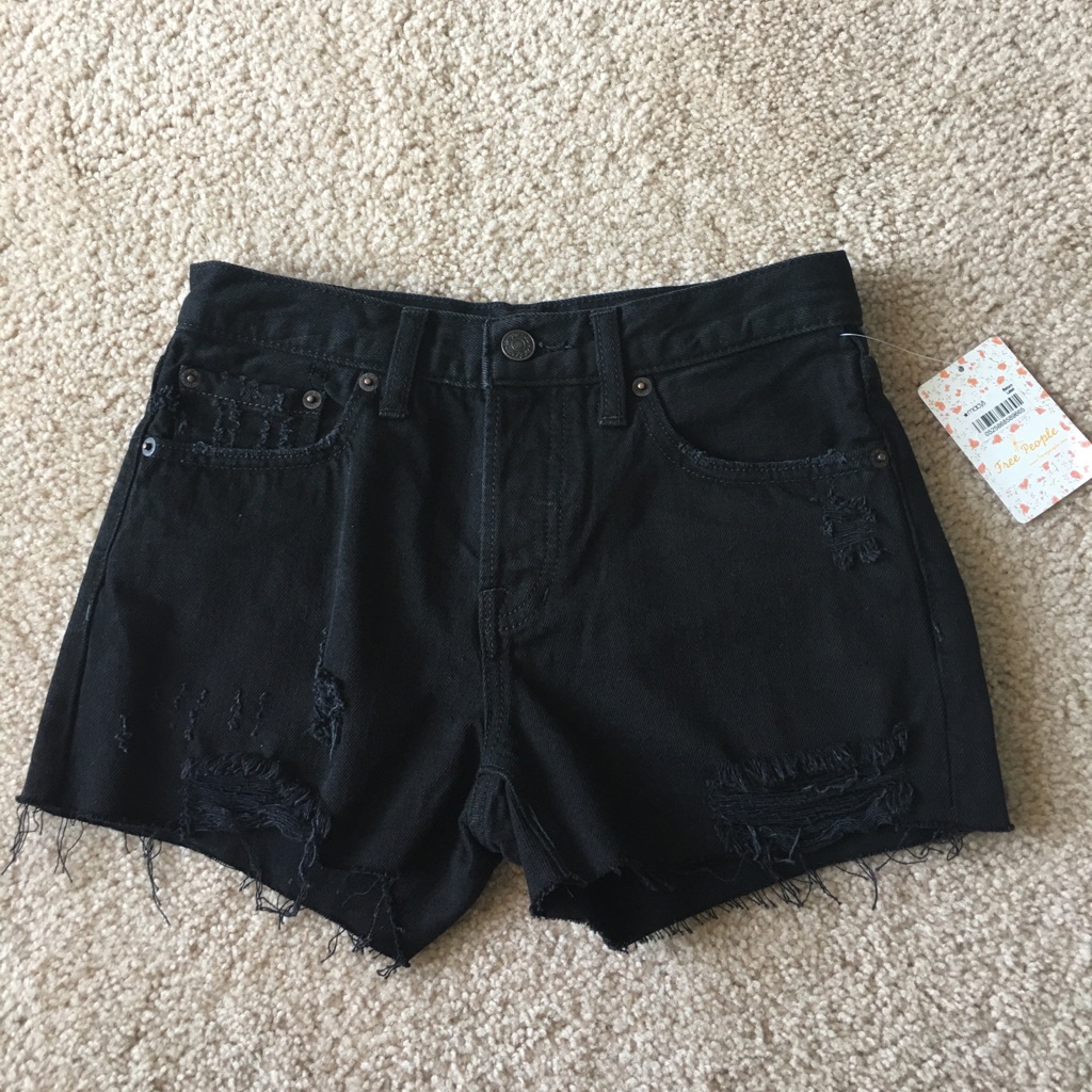 Brand New Free People Jean Shorts With Tags